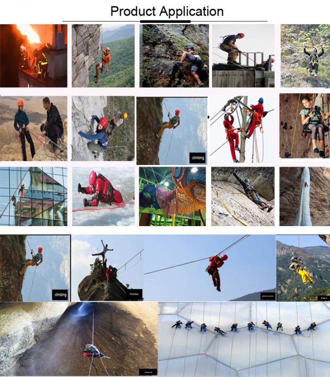 Nilon Rock Pendakian Rappelling Tali 12mm Static Tali Penggunaan Luar Ruangan 0