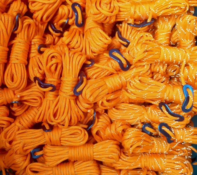 Tali Tenda Reflektif Nylon 550lbs Guyline Glow In The Dark T&T 0