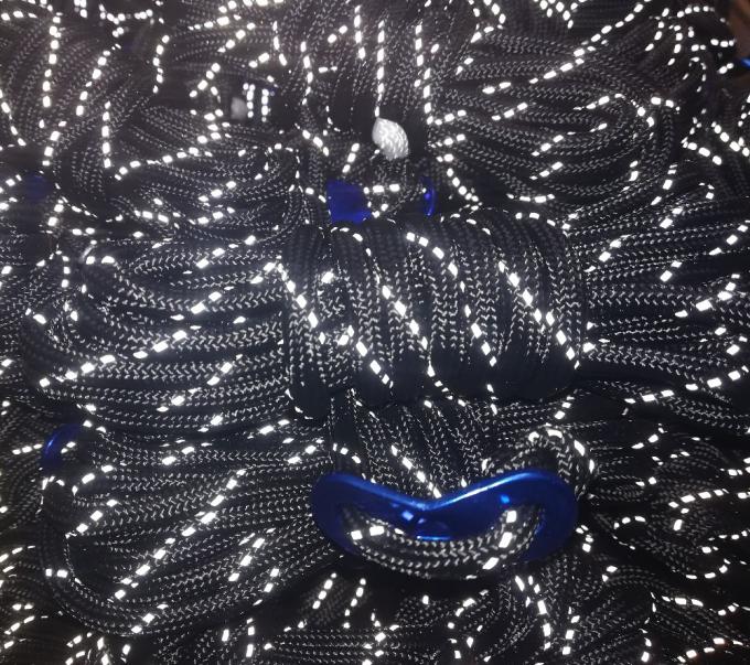 4mm 5/32 inch 8 Strand Reflektif Tenda Tali Nilon ParaTali 100ft 1 Bundel 0